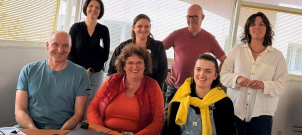 Réunion de travail avec l’association Aux Goûts du Jour et les équipes  dans le cadre de notre démarche d’amélioration continue de la qualité des repas et de réduction du gaspillage alimentaire.